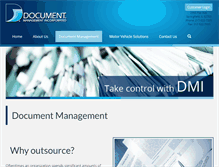 Tablet Screenshot of documentmanagementinc.com